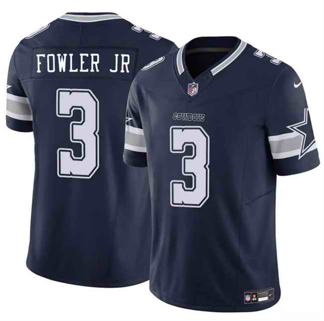 Men's Dallas Cowboys #3 Dante Fowler JR Navy 2025 F.U.S.E Vapor Untouchable Limited Stitched Football Jersey